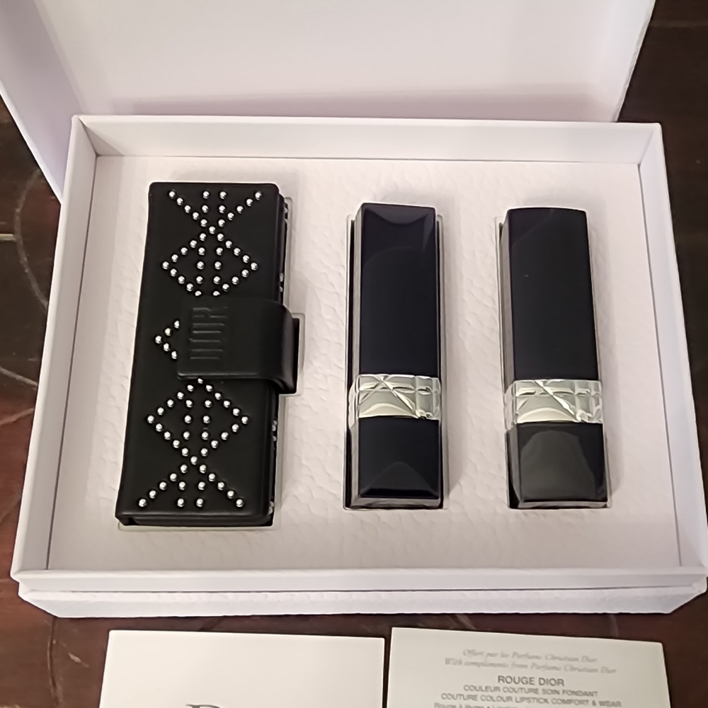 Dior lipsticks with lipstick case